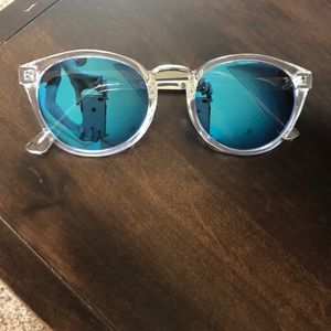 Zara Blue/ Clear Sunglasses